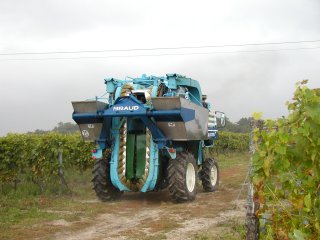machine � vendanger autonome
